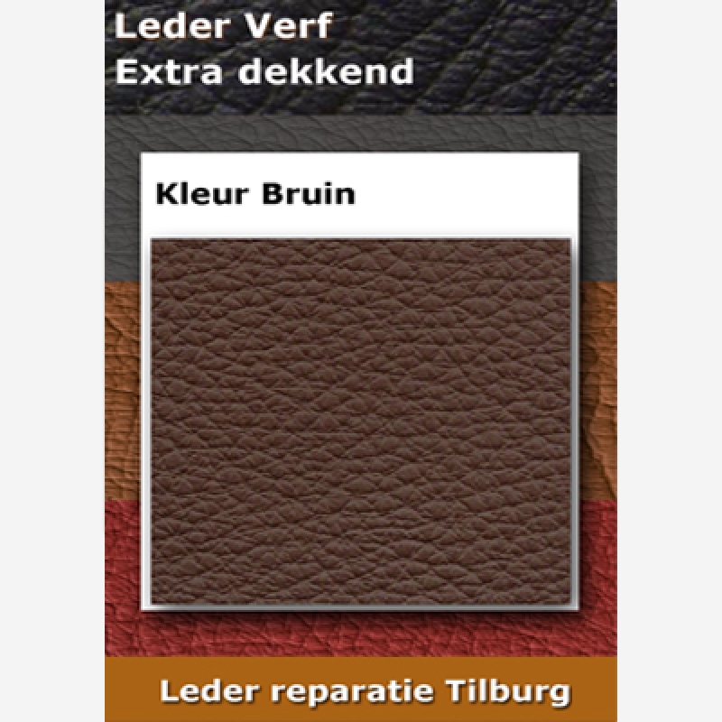 compileren serie werper Leerverf Bruin dekkende verf Leder reparatie Tilburg