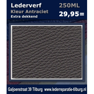Lederverf Antraciet 250ml