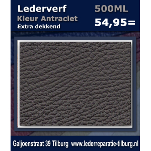 Lederverf Antraciet 500ml