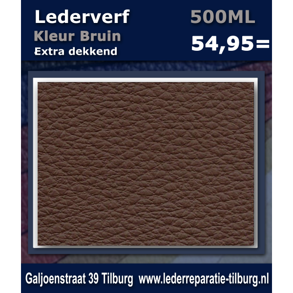 Lederverf Bruin 500ml
