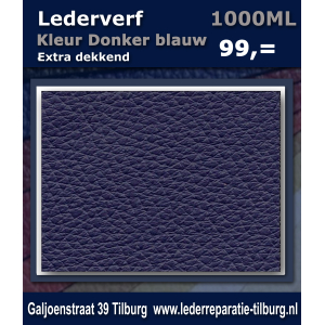 Lederverf donker blauw 1000ml