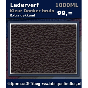 Lederverf Donker bruin 1000ml