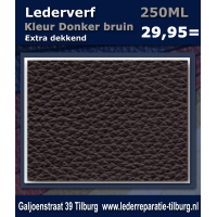 Lederverf Donker bruin 250ml 