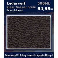 Lederverf Donker bruin 500ml