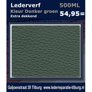 Lederverf donker groen 500ml