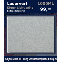 Lederverf licht grijs 1000ml