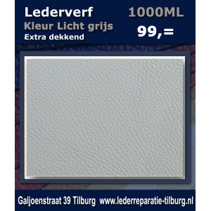 Lederverf licht grijs 1000ml