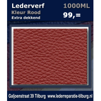 Lederverf rood 1000ml