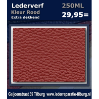 Lederverf rood 250ml