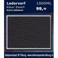 Lederverf zwart 1000ml