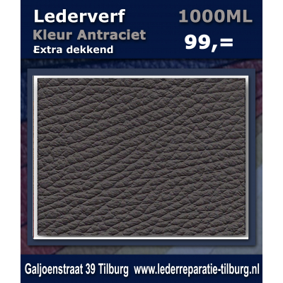 Lederverf Antraciet 1000ml