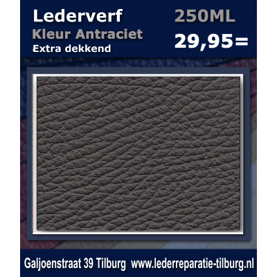 Lederverf Antraciet 250ml