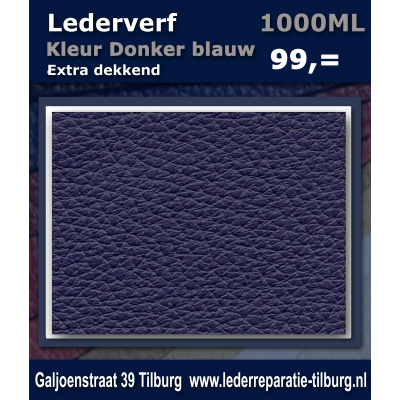 Lederverf donker blauw 1000ml