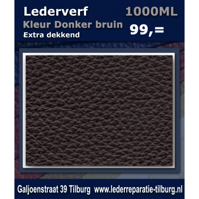 Lederverf Donker bruin 1000ml