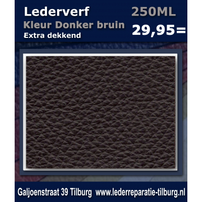 Lederverf Donker bruin 250ml 