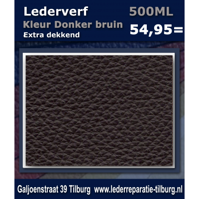 Lederverf Donker bruin 500ml