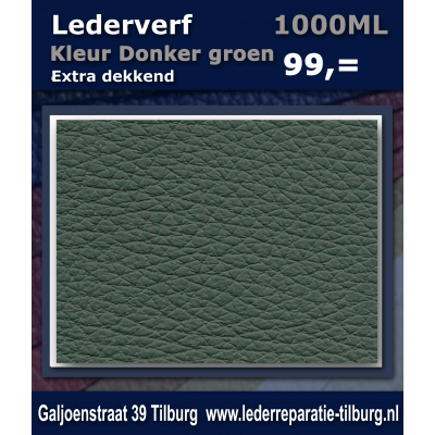 Lederverf donker groen 1000ml