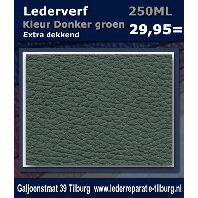 Lederverf donker groen 250ml