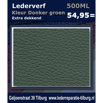 Lederverf donker groen 500ml