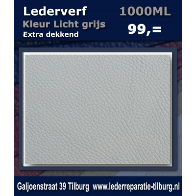 Lederverf licht grijs 1000ml