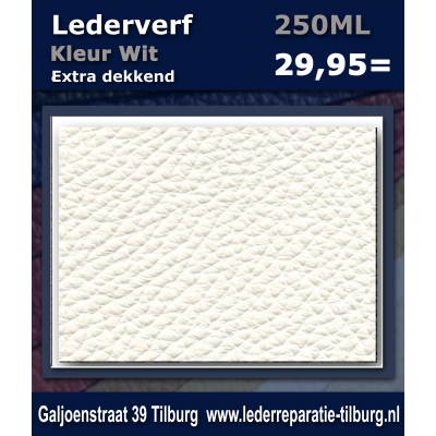 Lederverf wit 250ml