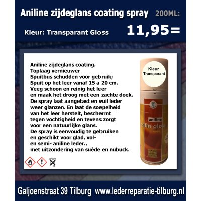 Aniline Satin Gloss Leder spray